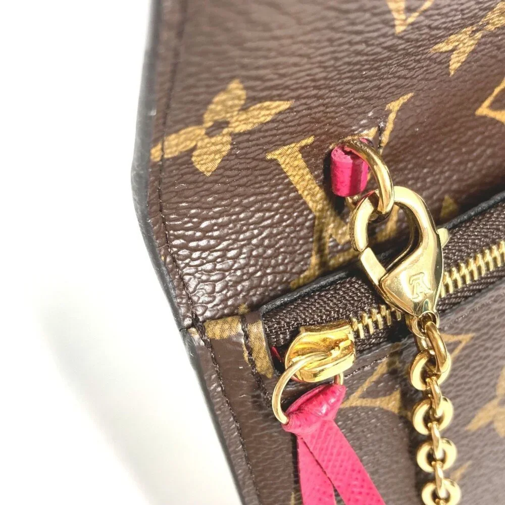 LOUIS VUITTON Brown Monogram Canvas Pochette Shoulder Bag
